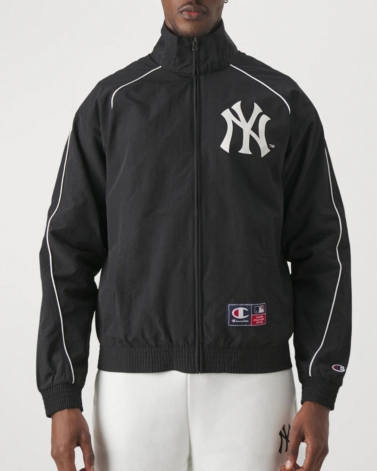 Champion Giacca tuta rappresentanza UOMO Major League Baseball Yankees Nero