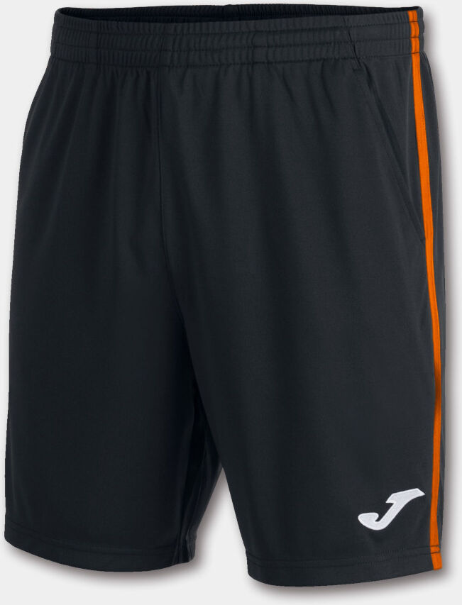 Joma Pantaloncini Shorts UOMO Bermuda Nero Arancione Tennis Padel OPEN III