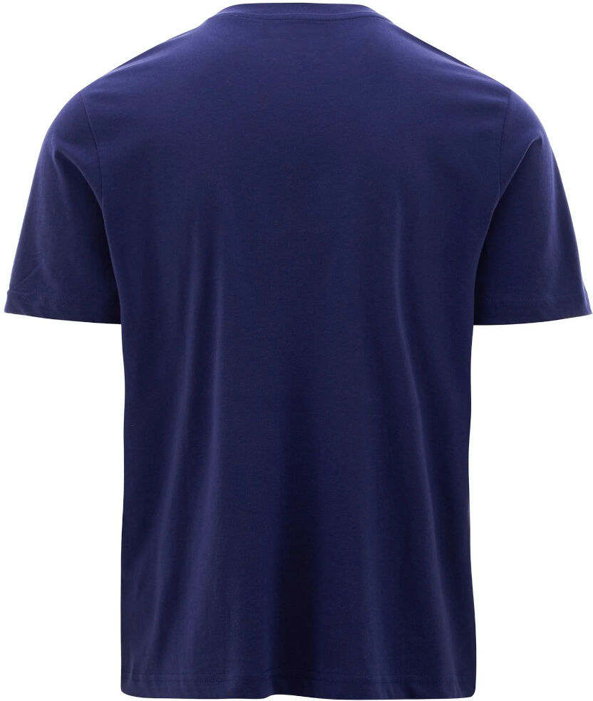 Kappa T-shirt maglia maglietta UOMO Banda 222 Blu LOGO EDIZ . Cotone Jersey