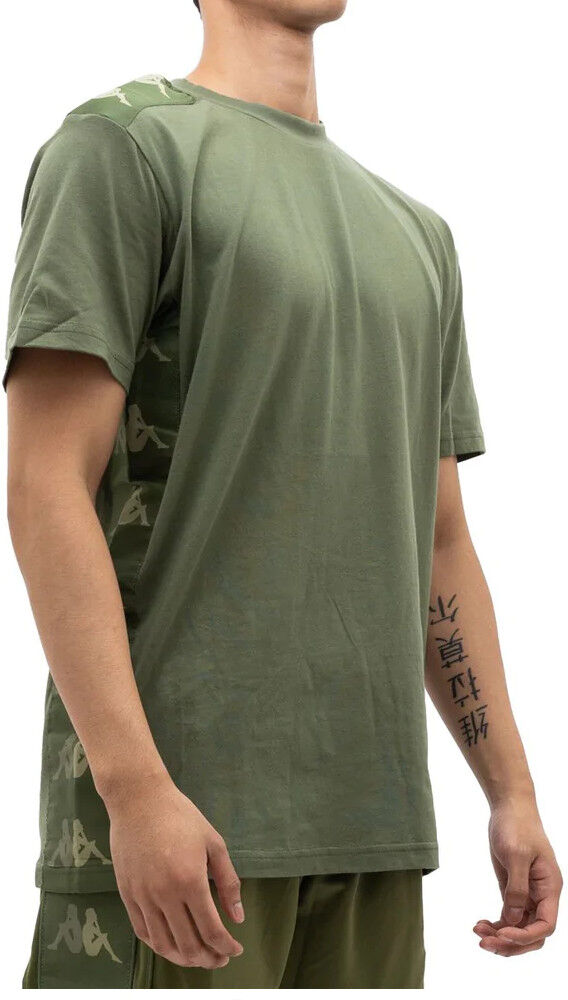 Kappa T-shirt maglia maglietta UOMO Banda 222 Verde Parsley 10 LOVELY Cotone