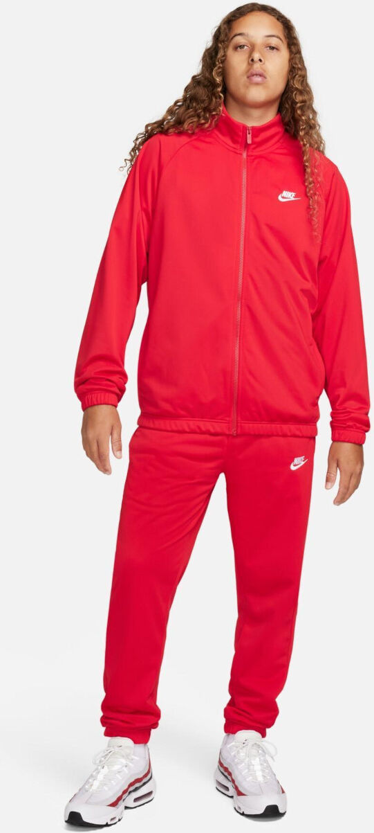 Nike Tuta Intera Completa Tracksuit UOMO Club Rosso Poliestere