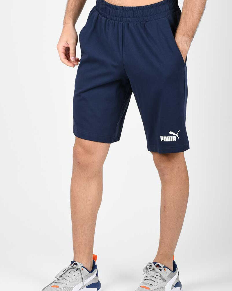 Puma Pantaloncini Shorts UOMO Blu Bermuda ESS Jersey Cotone Tempo Libero