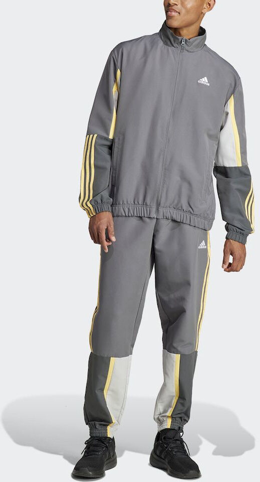 adidas Tuta Intera Completa UOMO ColorBlock Woven Grigio poliestere Microfibra