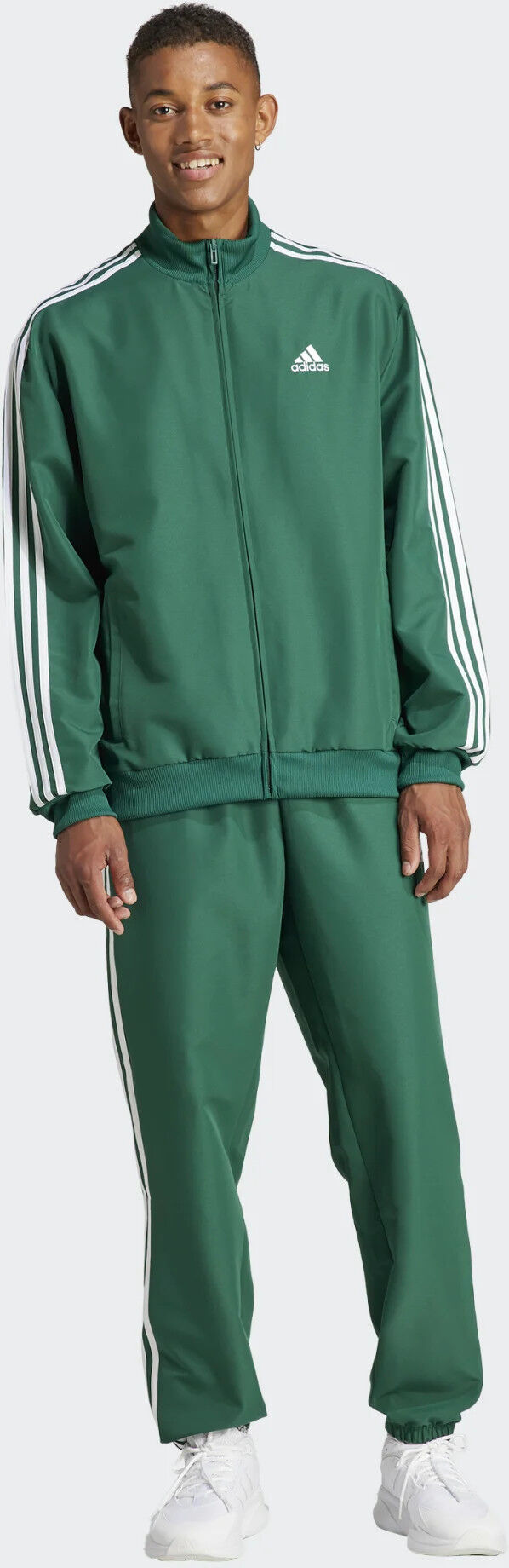 adidas Tuta Intera Completa UOMO 3-Stripes Woven Verde