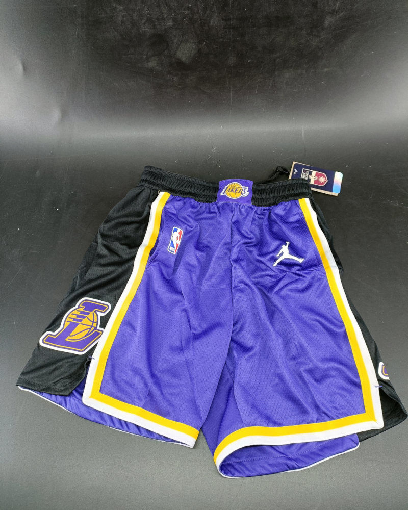 Nike Pantaloncini Shorts UOMO Los Angeles Lakers JORDAN Anthony NBA Viola