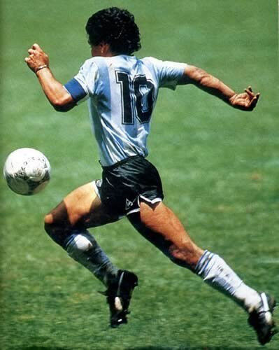 Le coq sportif Argentina Maglia Calcio Mondiali 1986 Maradona 10 Home