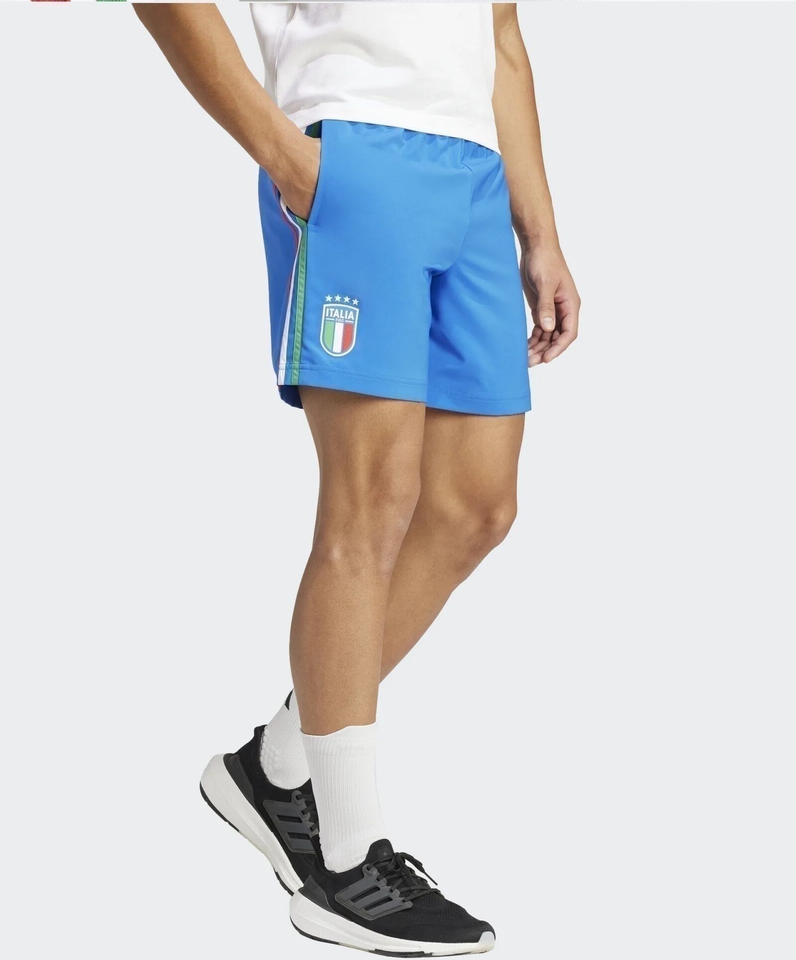 adidas Italia Italy FIGC Pantaloncini Shorts Azzurro DNA EURO 2024