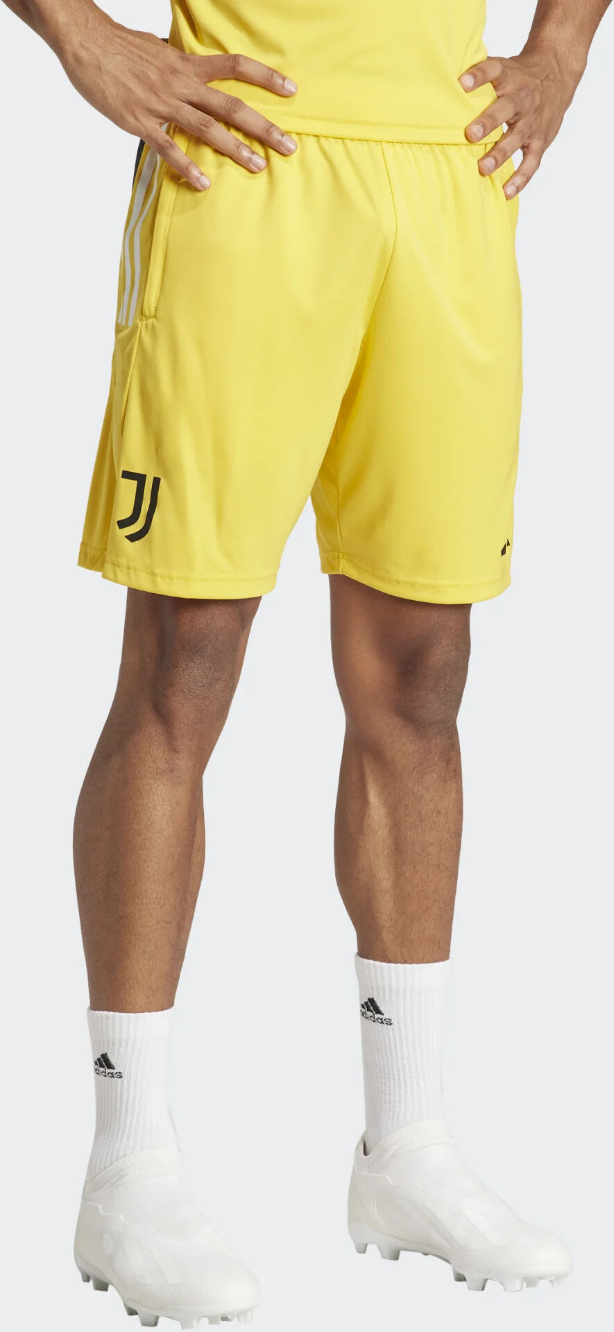 adidas Juventus Pantaloncini Shorts UOMO Giallo allenamento Tiro 23 Training