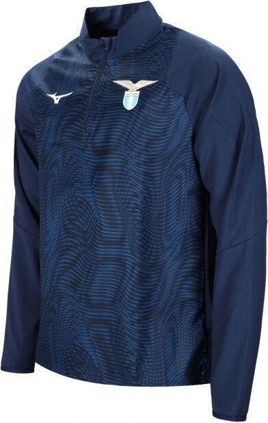 Mizuno SS Lazio Felpa Allenamento Stadium pre match Blu UOMO 2023 24