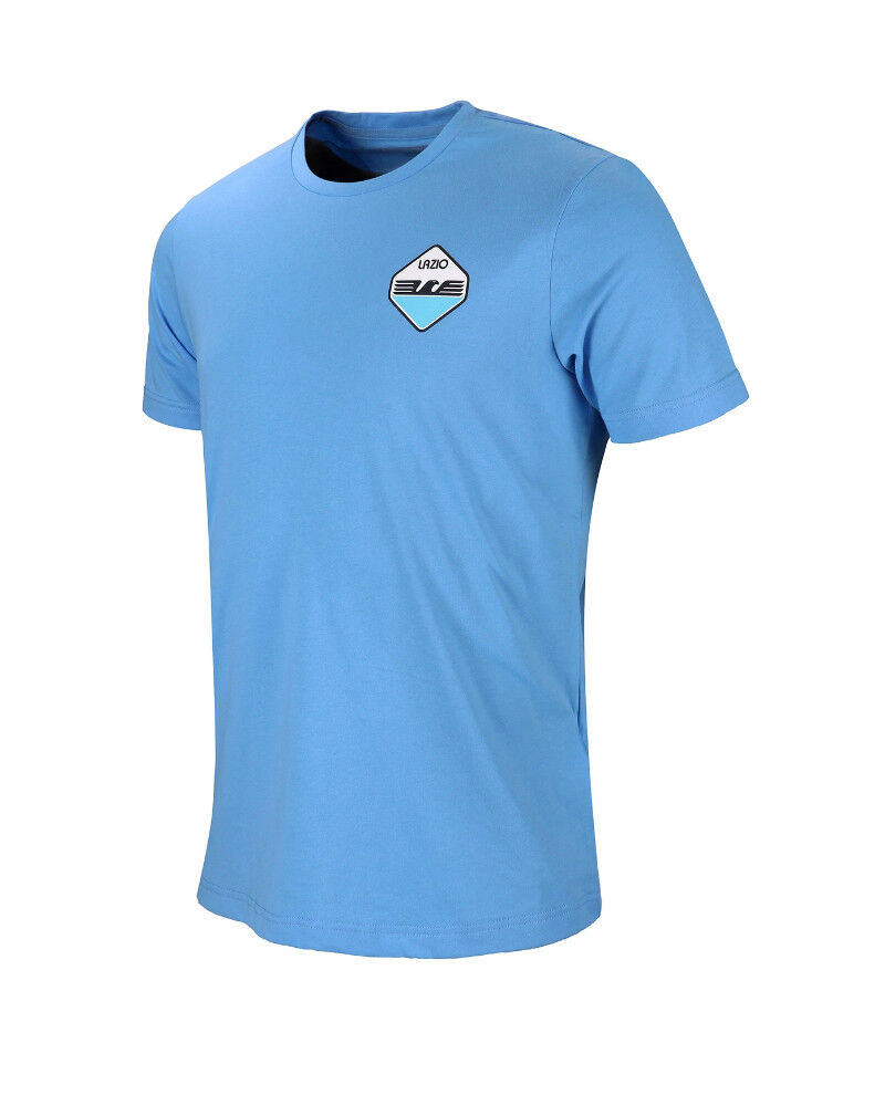 Mizuno SS Lazio T-shirt maglia maglietta Celeste Cotone FanWear 2023 24