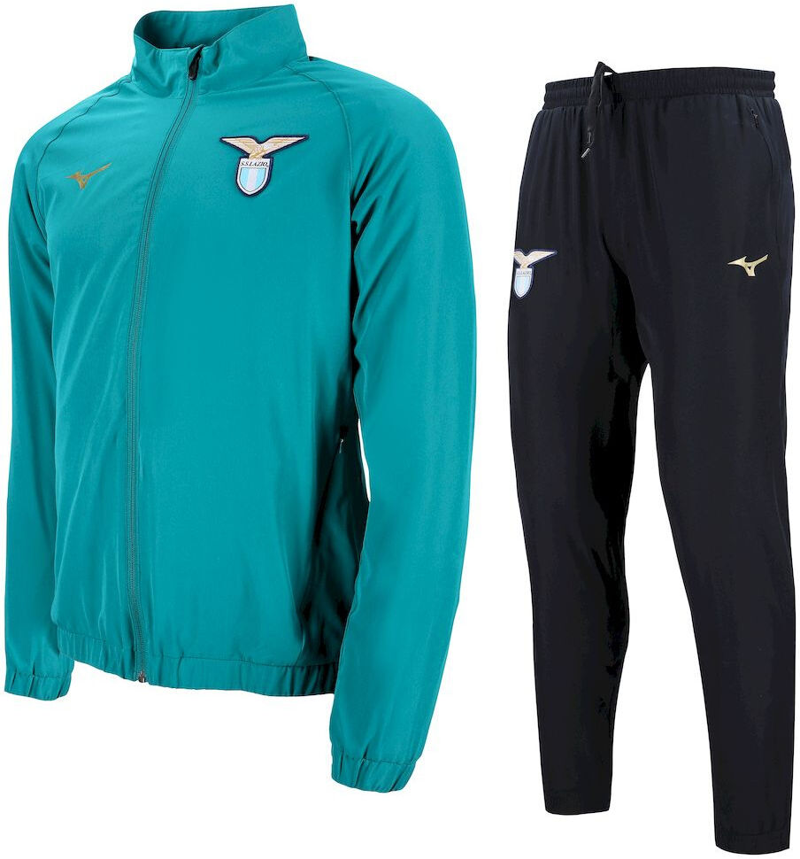 Mizuno SS Lazio Tuta Intera Rappresentanza UOMO Verde Teal poliestere 2023 24