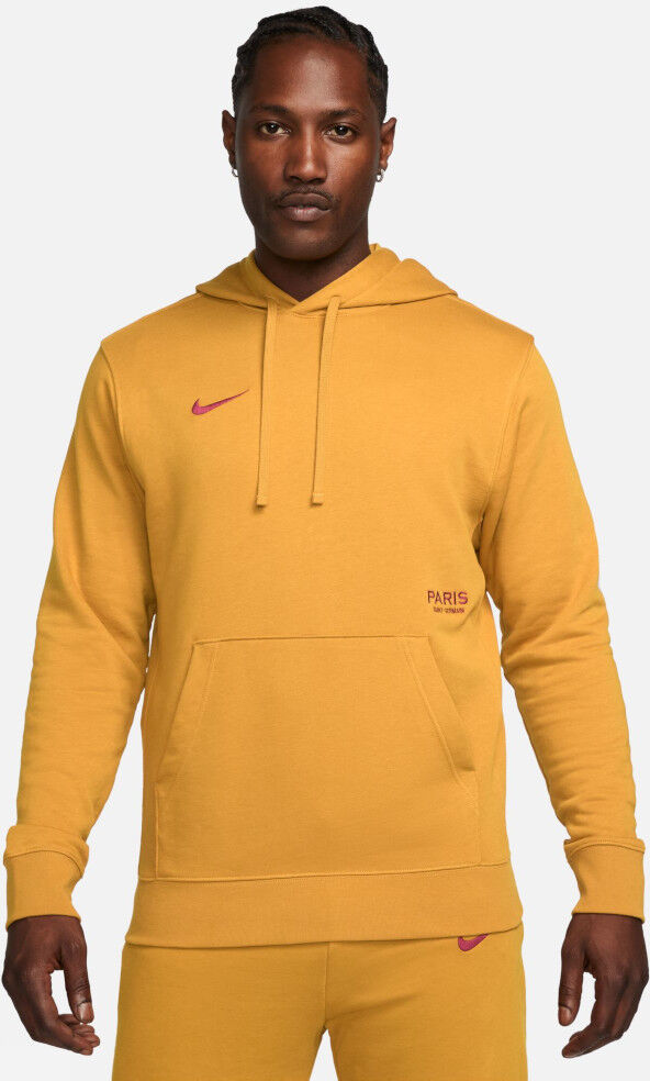 Nike PSG Felpa Cappuccio Hoodie 2023 24 UOMO Pullover Club Giallo