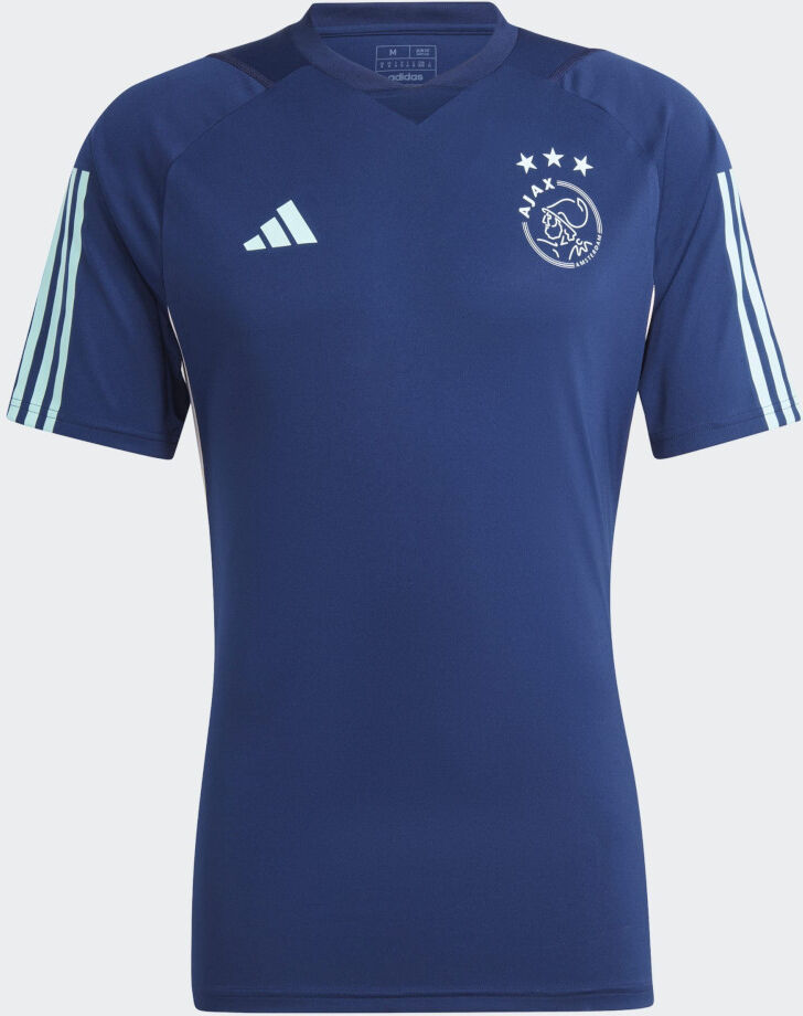 adidas Ajax Amsterdam Polo Maglia Tiro UOMO Blu 2023 24 Cotone