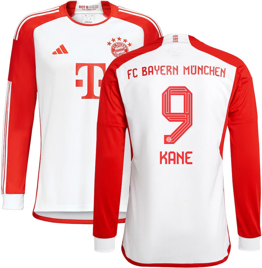 adidas Bayern Monaco Maglia Calcio maniche lunghe UOMO KANE 9 2023 24 Home