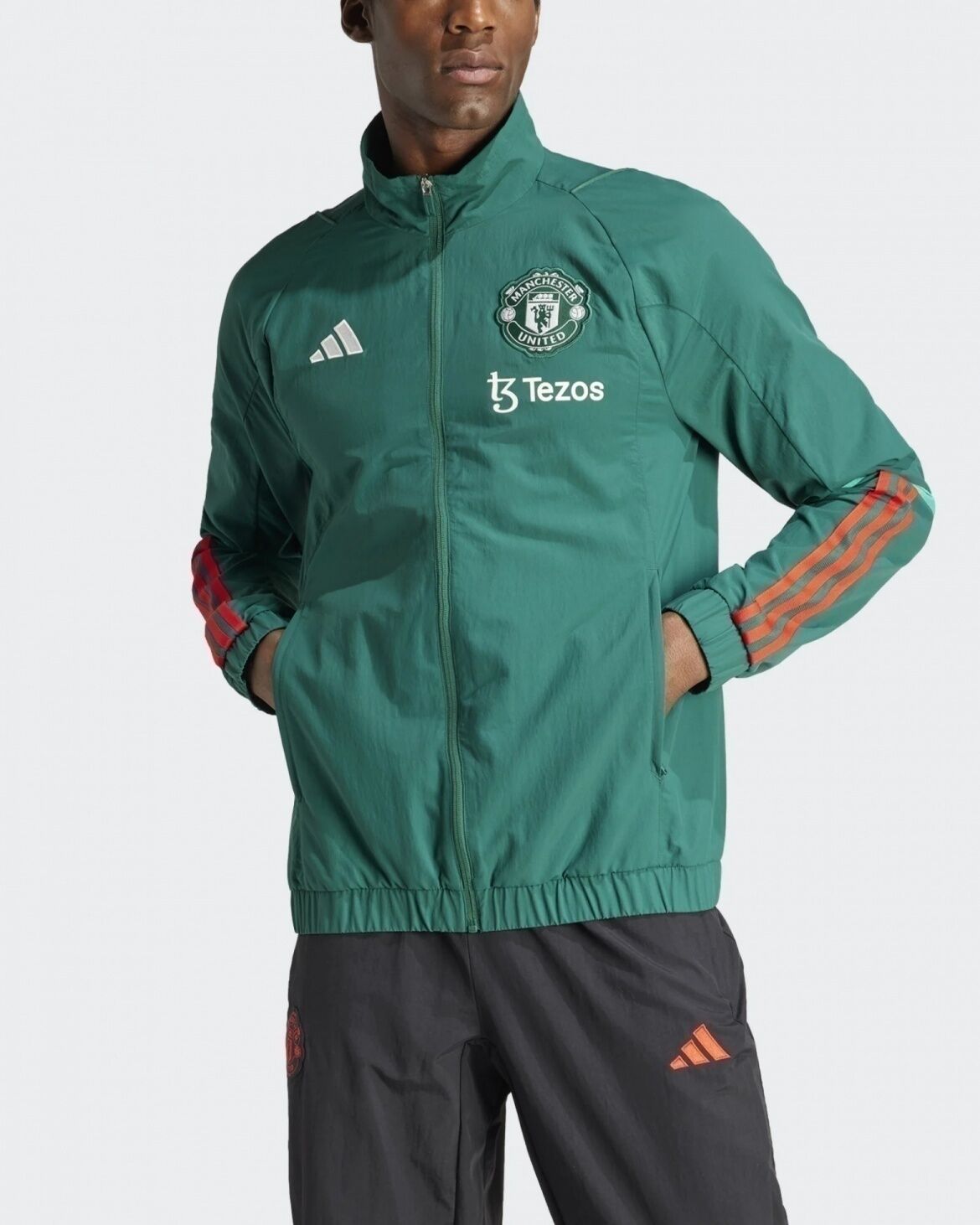 adidas Manchester United Giacca tuta rappresentanza Presentation Verde 2024