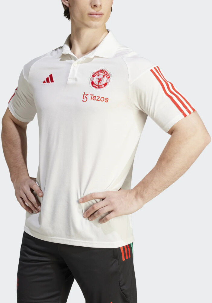 adidas Manchester United Polo Maglia Tiro 23 UOMO Bianco 2023 24