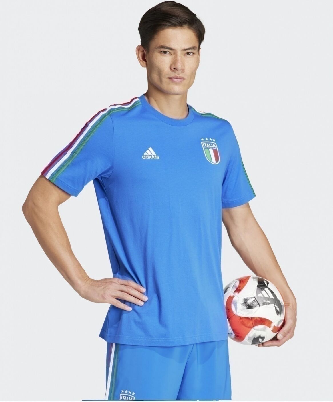 adidas Italia Italy FIGC T-shirt maglia maglietta DNA UOMO Azzurro Euro 2024