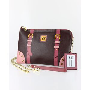 Ynot? Borsa Donna Woman Bag Pochette Marrone Scuro Tracolla DR14-DARK BROWN