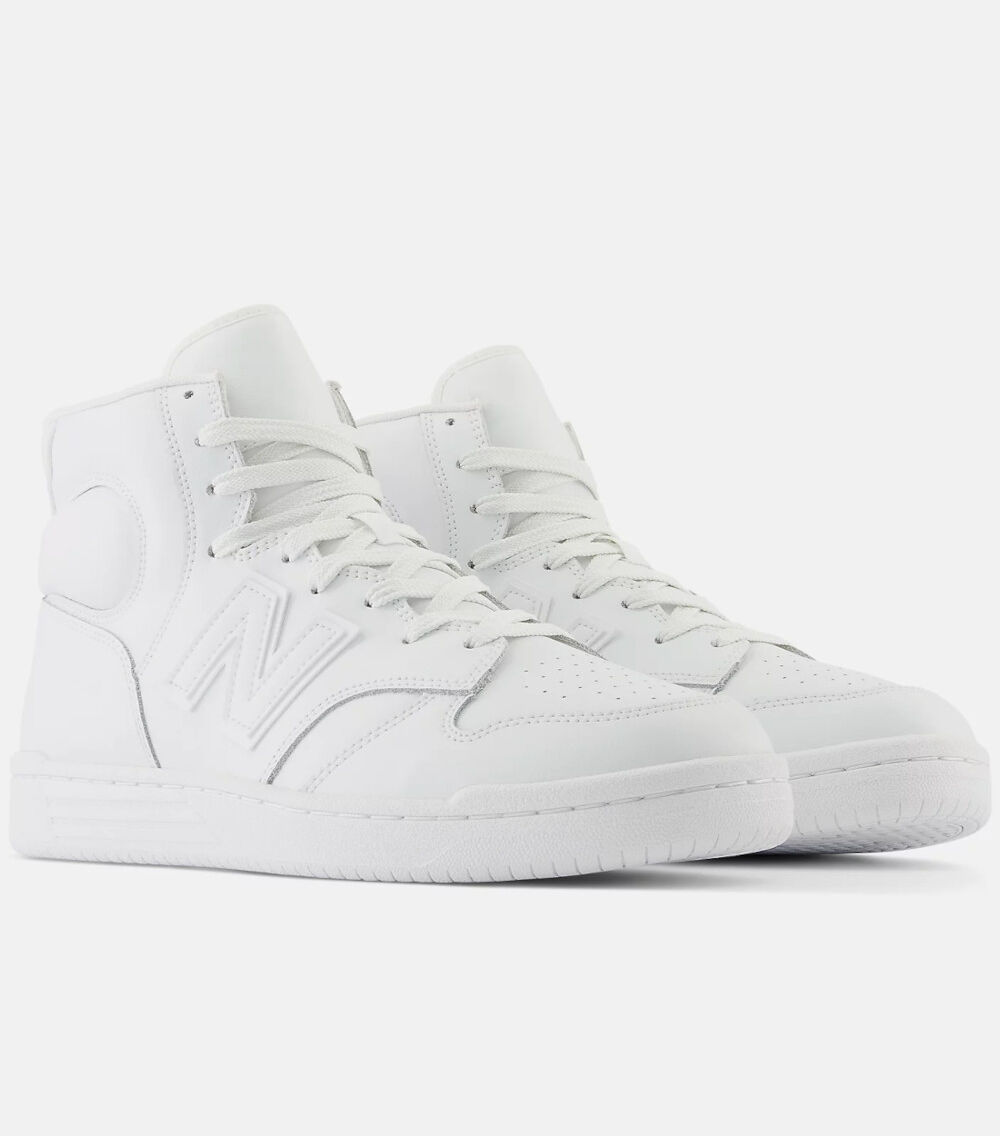 New Balance Scarpe Sneakers Unisex BB480 MID Total White Lifestyle