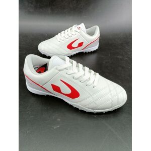 Gems Scarpe Calcio Calcetto Football TORNEO X TURF UOMO Bianco Grigio Rosso