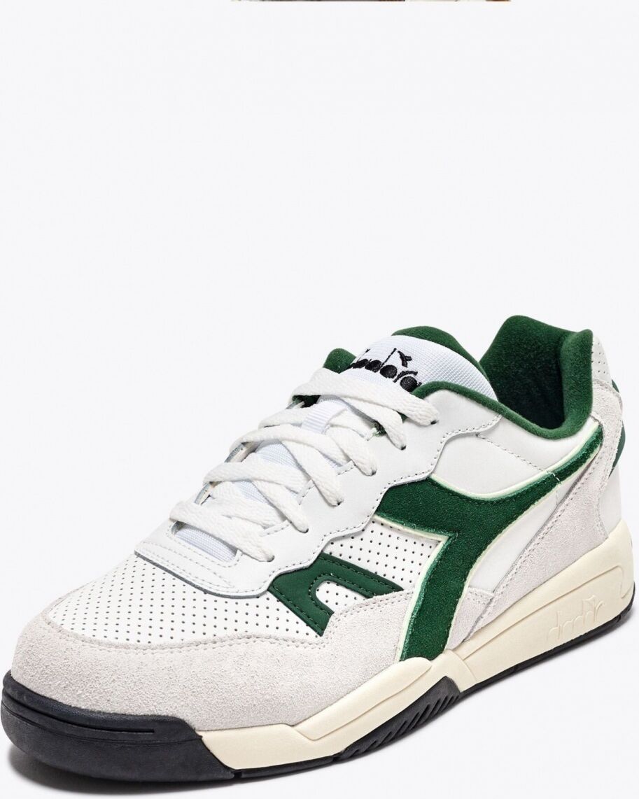 Diadora Scarpe Sneakers UOMO WINNER SL Bianco Verde T2 Lifestyle