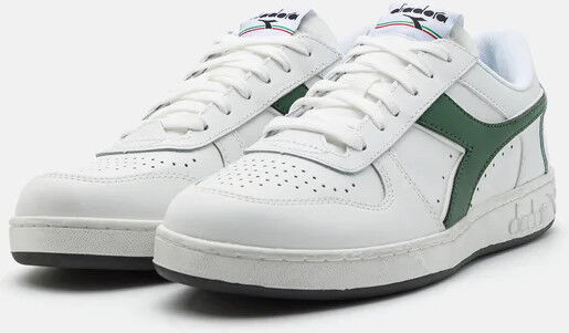 Diadora Scarpe Sneakers UOMO Bianco Verde MAGIC BASKET LOW ICONA