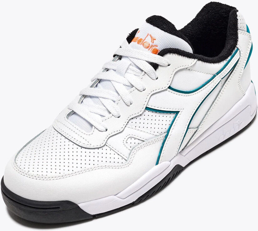 Diadora Scarpe Sneakers UOMO WINNER Bianco Harbor Blue T2 Lifestyle