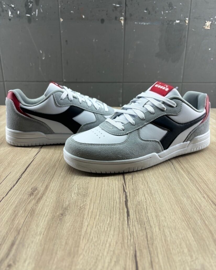 Diadora Scarpe Sneakers UOMO RAPTOR LOW UOMO Bianco Grigio Blue Skete Court