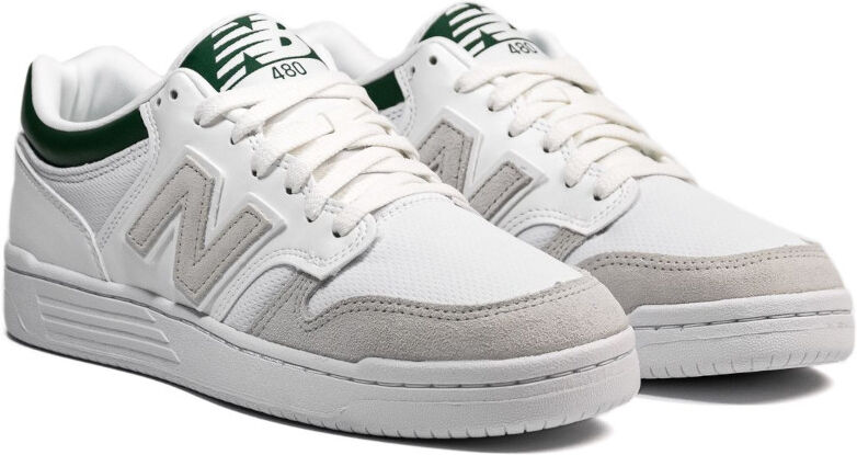 New Balance Scarpe Sneakers Unisex 480 LKD Bianco Verde Lifestyle