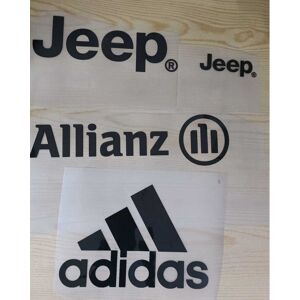 Juventus kit patches Sponsor Commerciale 2024 Allianz Jeep Adidas PVC