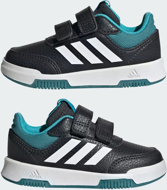 adidas Scarpe Sneakers Bambini TENSAUR Feltro Strappi Nero Verde