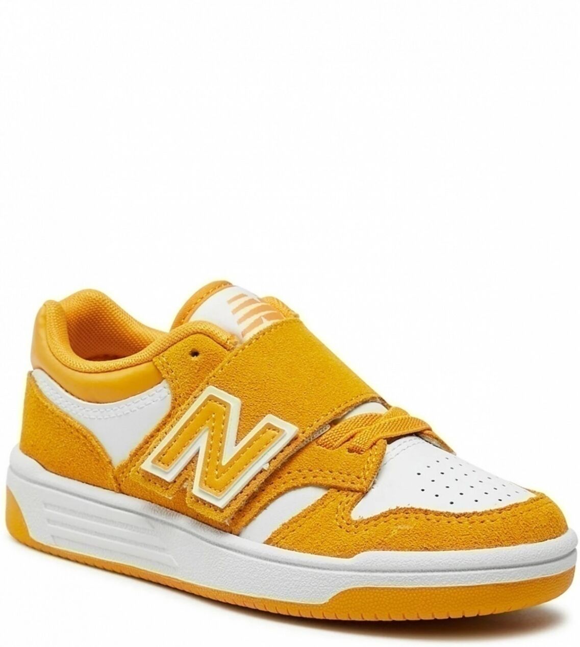 New Balance Scarpe Sneakers Bambini Unisex 480 Giallo Strappo velcro Lifestyle