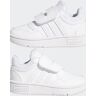 adidas Scarpe Sneakers Bambini Unisex HOOPS Feltro Strappo Total White