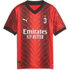 Puma Ac Milan Maglia Calcio Bambino Ragazzo Rosso Nero Home 2023 24