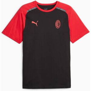 Puma Ac Milan T-shirt maglia maglietta 2023 24 Nero Cotone Jersey Casuals