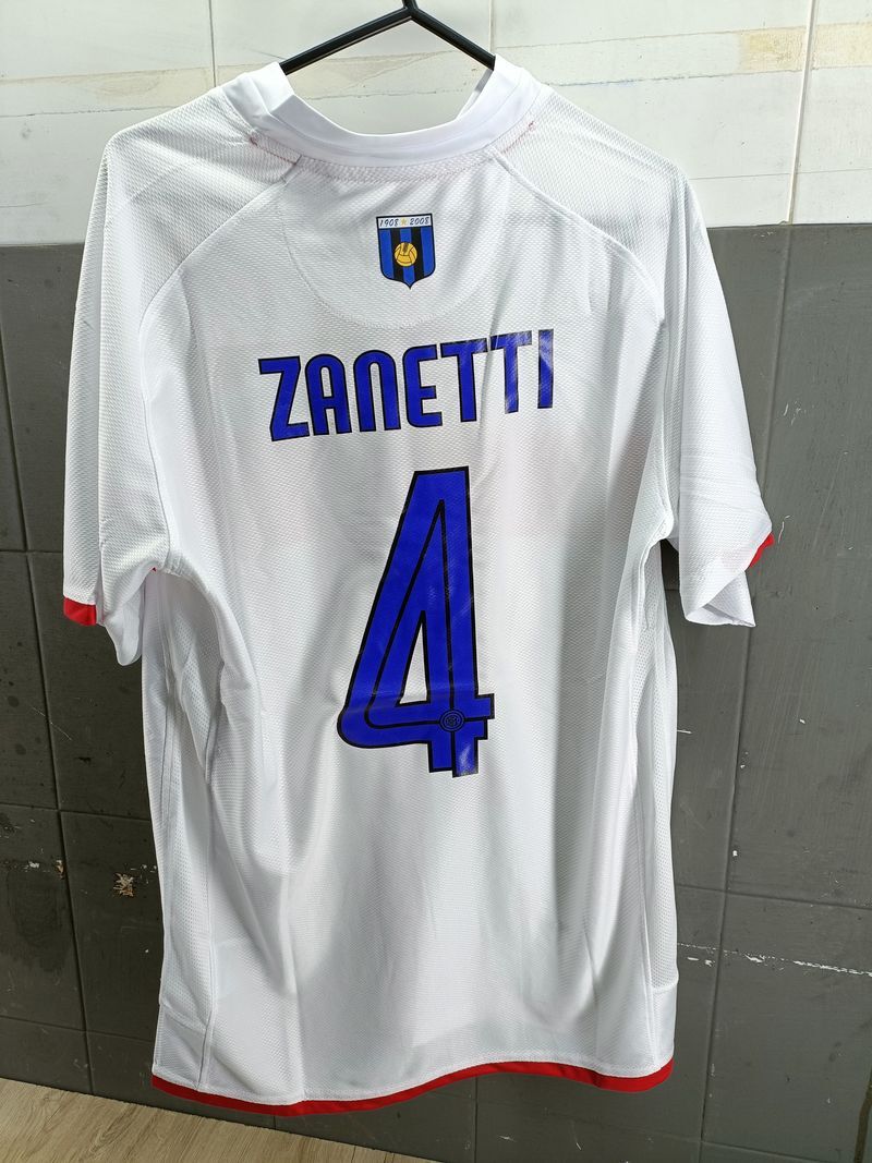 Nike Inter fc Maglia Calcio Storica vintage celebrativa Zanetti 4 Centenario