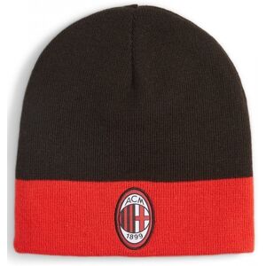 Puma Ac Milan Cappello Berretto Rosso Nero Reversibile Woolie Beanie 2023 24