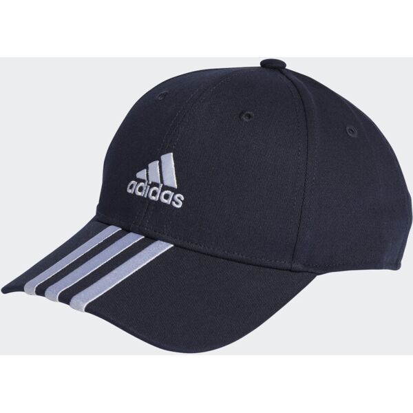 adidas cappello berretto blu baseball 3 stripes cotone sport e tempo libero