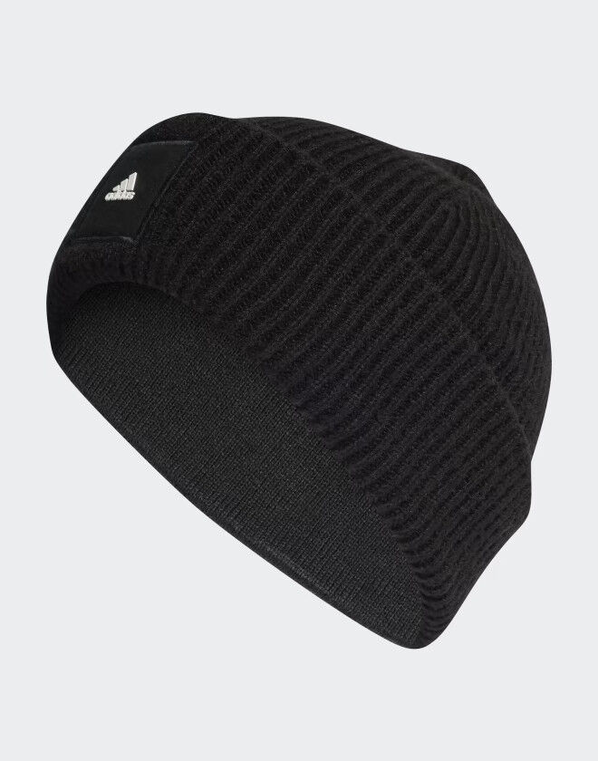 adidas Cappello Berretto Nero Unisex Woolie Beanie WIDE CUFF