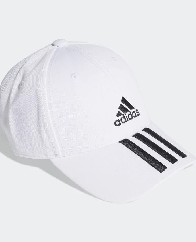 adidas Cappello Berretto Bianco Unisex 3 stripes Twill Cotone