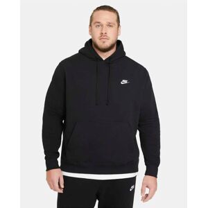 Nike Felpa Cappuccio Hoodie UOMO CLUB Sportswear Fleece Cappuccio Nero Cotone