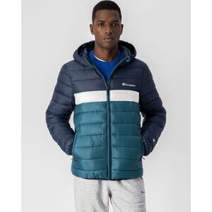 Champion Bomber Piumino Giubbino UOMO Synt Vita a Costine Blu Verde