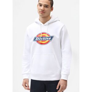 Diadora Felpa Cappuccio Hoodie UOMO Dickies ICON LOGO Bianco Cotone felpato