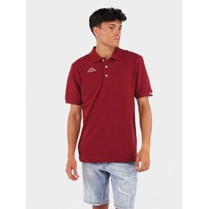 Kappa Polo Maglia UOMO Amaranto LOGO MALTAXITA MSS Cotone Piquet