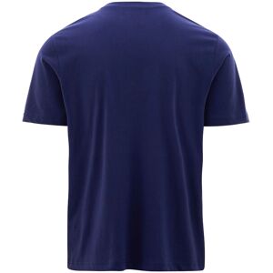 Kappa T-shirt maglia maglietta UOMO Banda 222 Blu LOGO EDIZ . Cotone Jersey