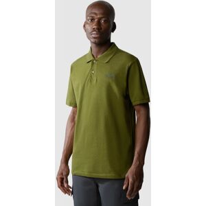 The North Face Polo Maglia UOMO PIQUET M Verde Oliva Cotone