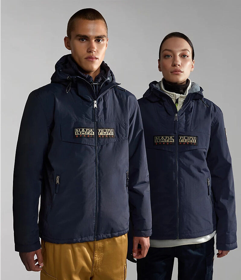 Napapijri Bomber Giubbino Giacca imbottita UOMO Rainforest Open Winter Blu