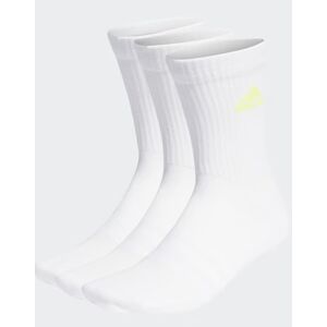 adidas Calze calzini socks Unisex Bianco cotone Cushioned 3 paia
