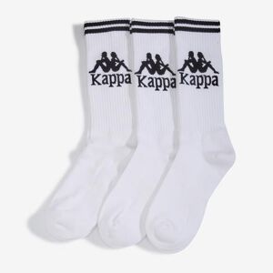 Kappa Calze calzini Socks Unisex Bianco ASTER 3PACK mezza gamba