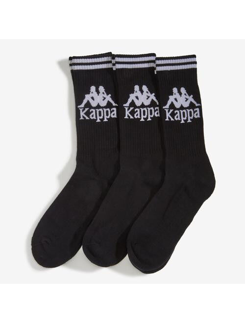 Kappa calze calzini Socks Unisex Nero Aster 3PACK mezza gamba